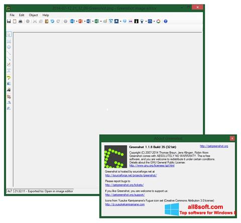 스크린 샷 Greenshot Windows 8