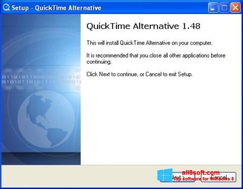 스크린 샷 QuickTime Alternative Windows 8